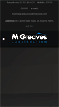 Mobile Screenshot of mgreavesconstruction.co.uk